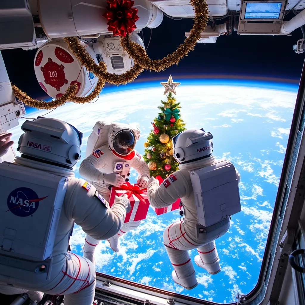 Season’s Greetings from Space: Astronauts on ISS Wish Merry Christmas to All