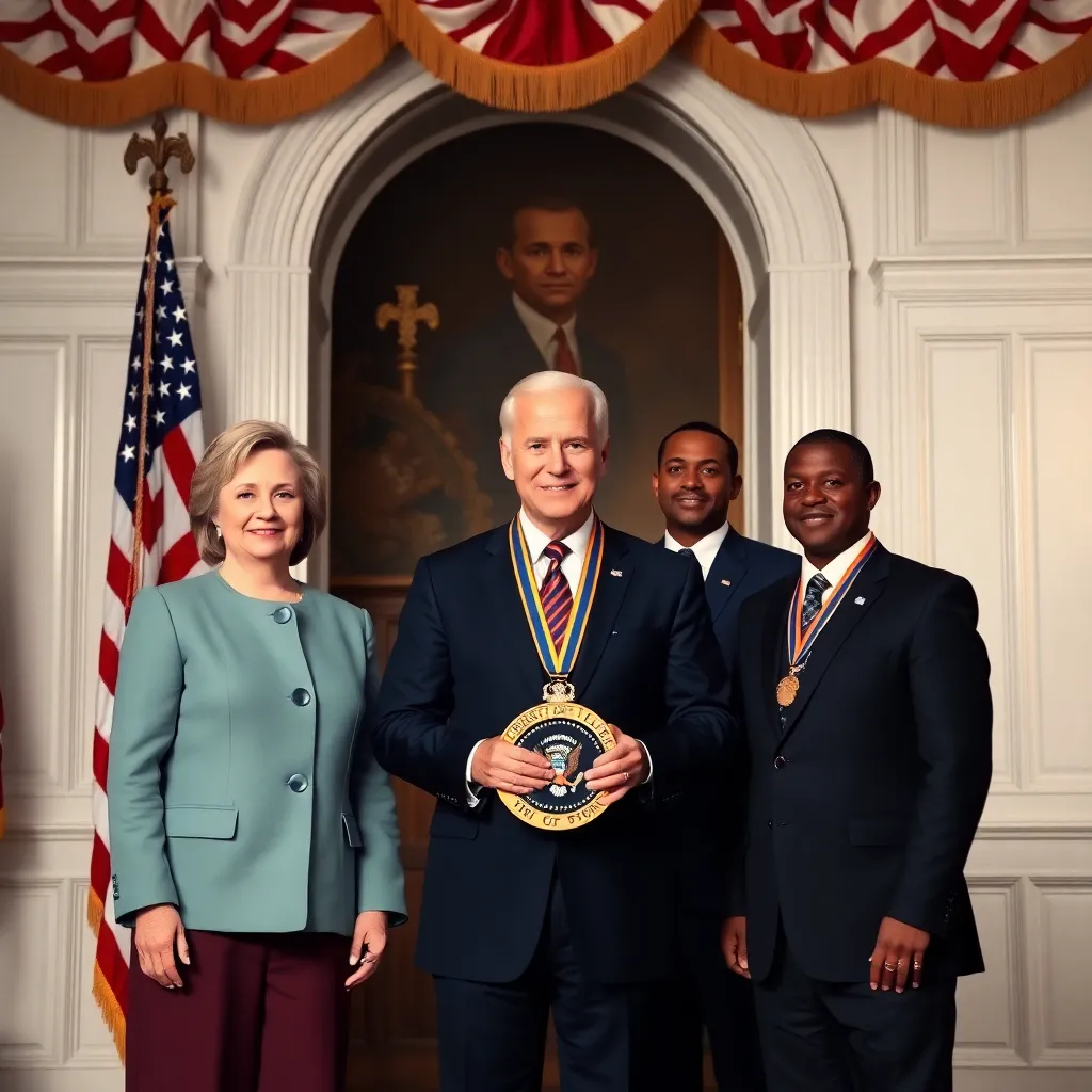 Biden Honors Hillary Clinton, Michael J. Fox, and Denzel Washington with Nation’s Highest Civilian Honor