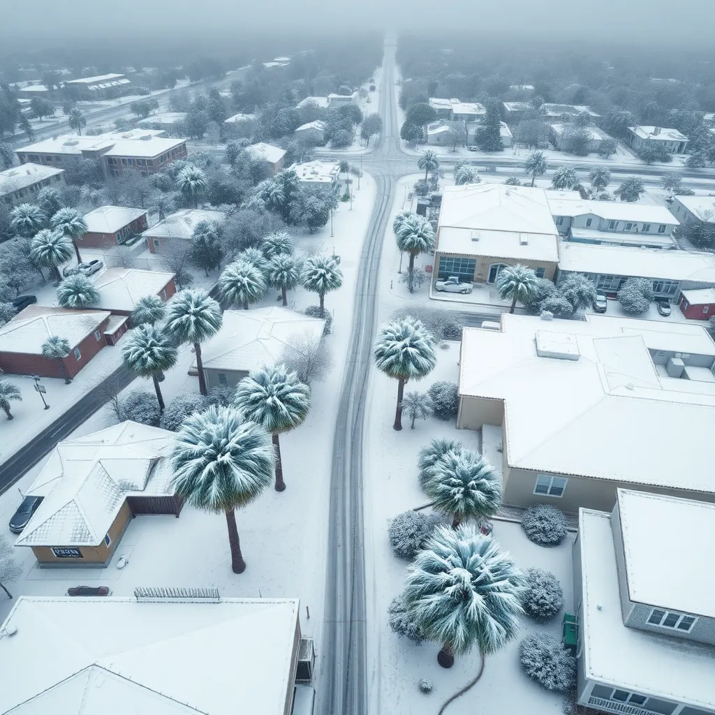 Florida Panhandle Sees Historic Snowfall as Winter Storm Sets Records