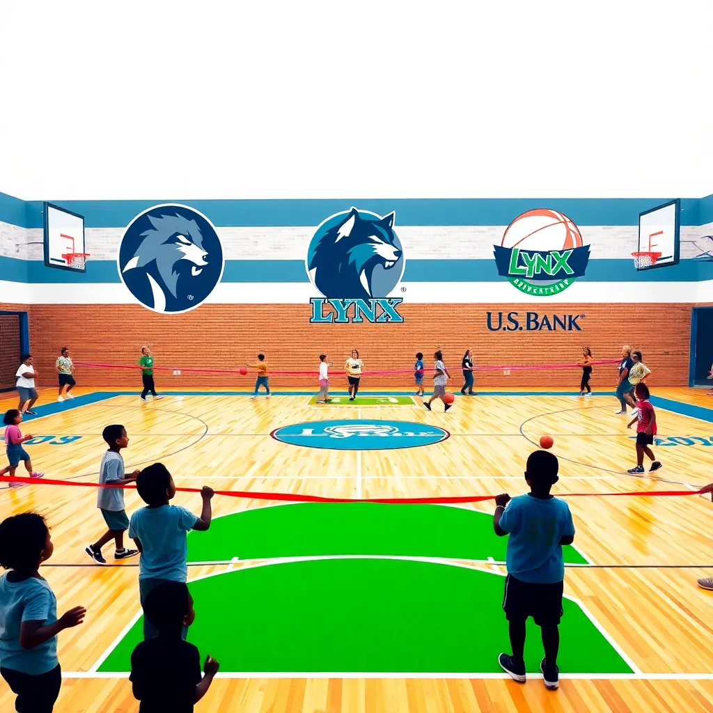 Timberwolves, Lynx, and U.S. Bank Team Up to Revamp Sabathani Community Center Court