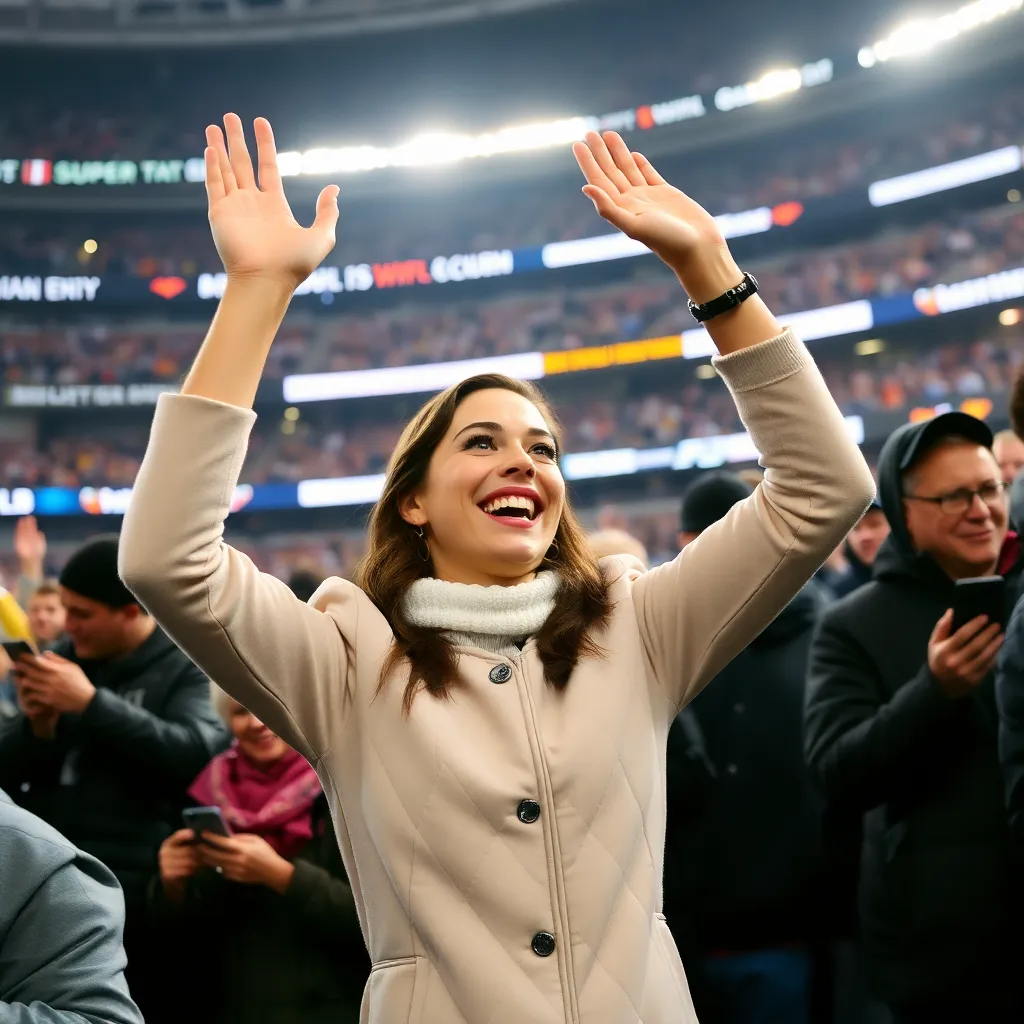 Anne Hathaway’s Eagles Frenzy: Actress Spotted Beaming at the Super Bowl