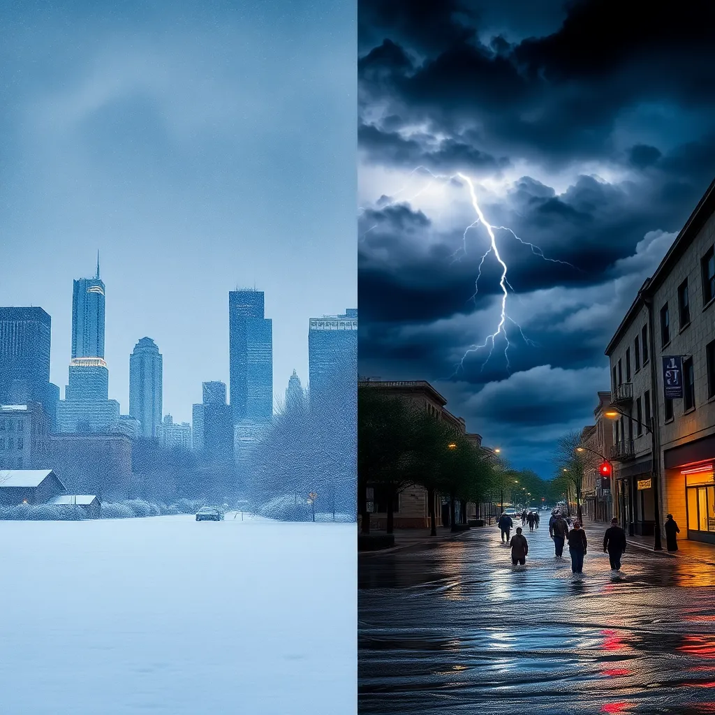 Extreme Weather Wreaks Havoc: North Battles Blizzard, South Faces Flash Floods, and East Coast Bears the Brunt of Severe Storms